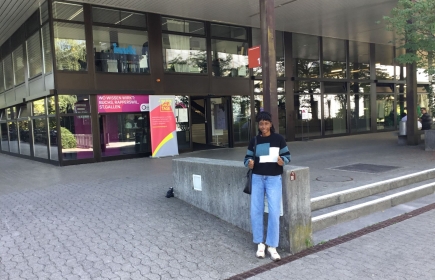Feedell S. Yomah lors de son séjour de formation à l'OST de Rapperswil. (Photo : màd)